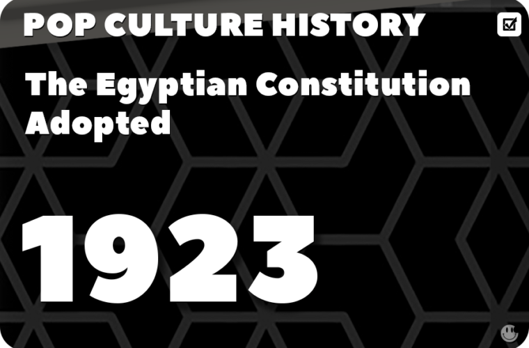 The Egyptian Constitution Adopted