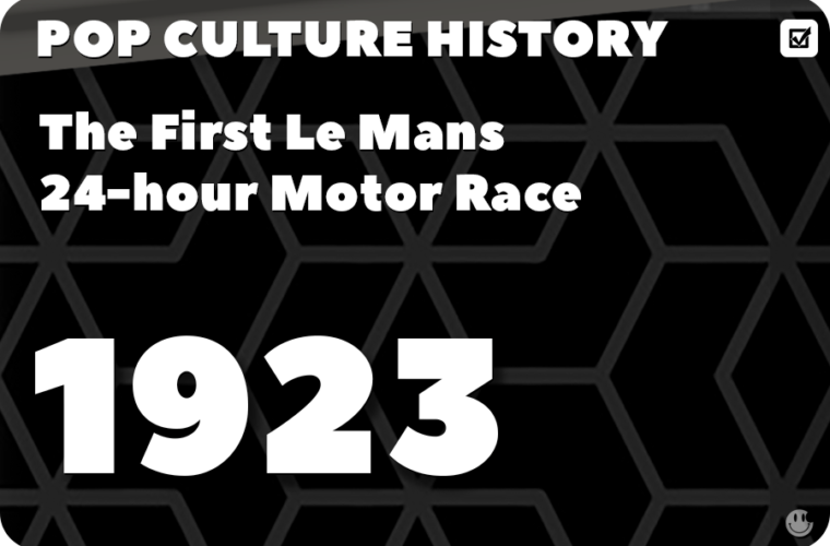 The First Le Mans 24-hour Motor Race