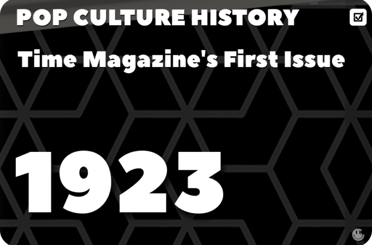 Time Magazine First Issue